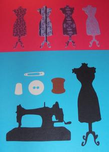 Sewing Kit - Mannequin and Sewing Machine