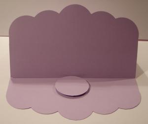 Scollop Easel Card