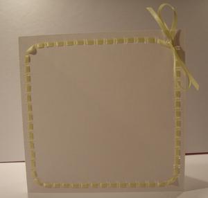 Ribbon Edge Square Card