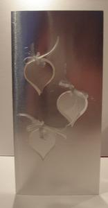 Hanging Shaped Bauble Aperture Christmas Card