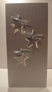 Hanging Stars Aperture Christmas Card