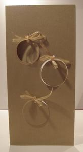 Hanging Bauble Aperture Christmas Card