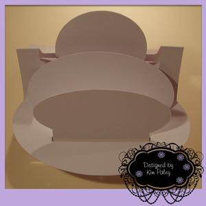 3D Semi Circular Shelf Card Template
