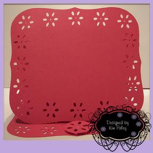 Daisy Border Frame Easel Card