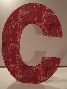 C is for Christmas or Congratulations Card Template