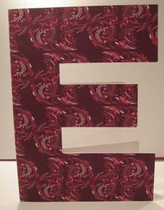 E is for Engagement or Exam Card Template