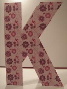 K is for Kind Card Blank Template