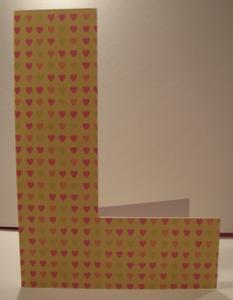 L is for Love or Lucky Card Template