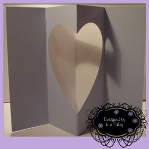 Pop Out Heart Aperture Card Template