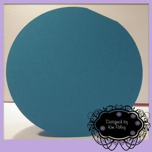 Circular Card Blank Template