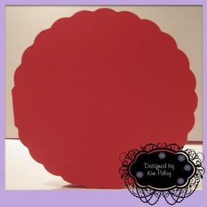 Scalloped Circular Card Template