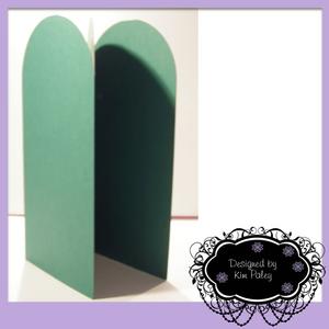 Tri-fold Arched Card Blank Template