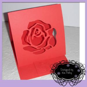 Rose Easel Aperture Card Template