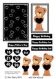 Mens Dad Son Teddy Decoupage Birthday Card