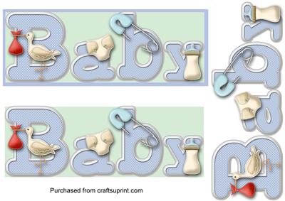 Blue Baby Boy Topper