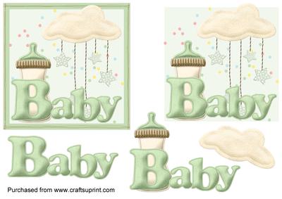 Green Baby Boy Topper