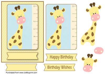 Happy Birthday Giraffe
