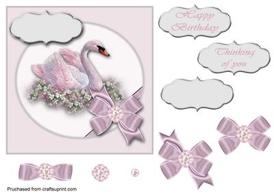 Pink Swan Topper
