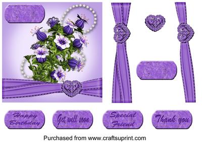 Purple Trumpet Flowers
