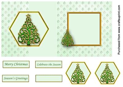Christmas Tree Fold Back Card
