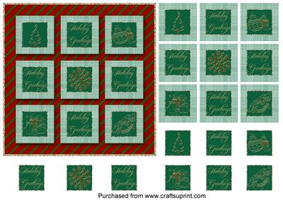 Red Green and Gold Inchies