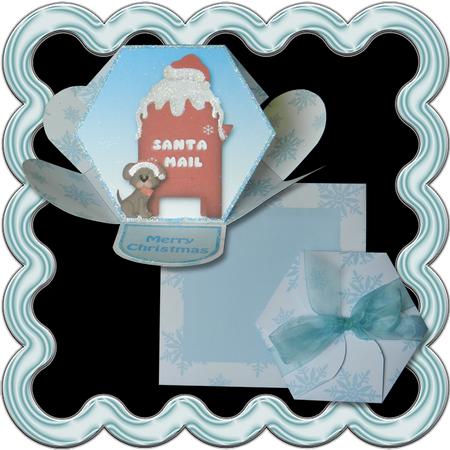 Santa Mail Hexagon Petal Card Kit