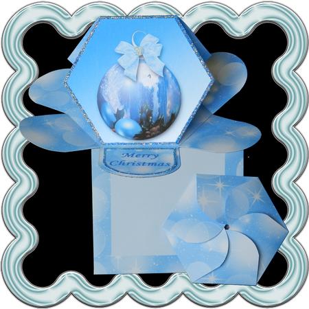 Christmas Bauble Hexagon Petal Card Kit