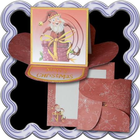 Christmas Elf Square Petal Card