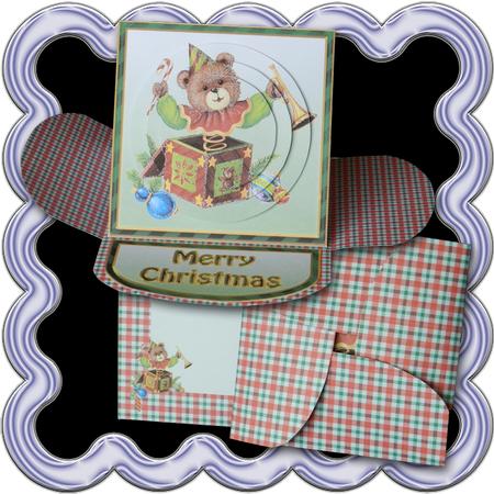 Jack in the Box Square Petal Card