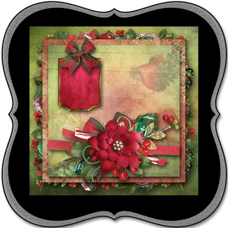 Vintage Christmas Girl Mini Kit