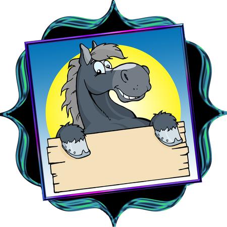 Horsey Happy Birthday Square Easel Card Mini Kit