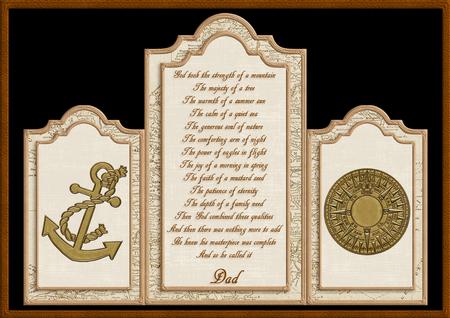 Shaped Tri-fold Card for Dad