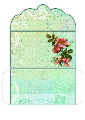 Green Vintage Money Wallet