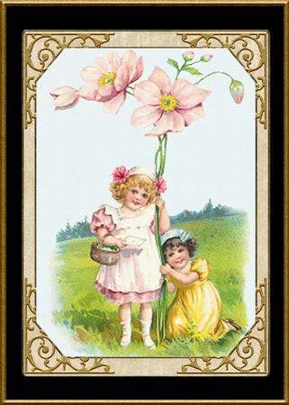 Vintage Flower Girls