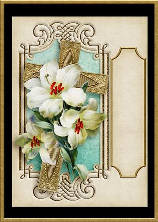 Easter / Sympathy Lilies and Cross