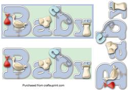 Blue Baby Boy Topper