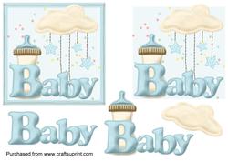 Blue Baby Boy Topper