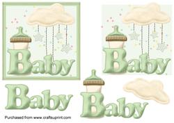 Green Baby Boy Topper
