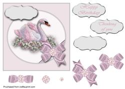 Pink Swan Topper