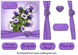Purple Trumpet Flowers