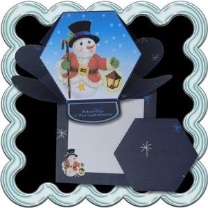 Snowman and Lantern Hexagon Petal Card Kit