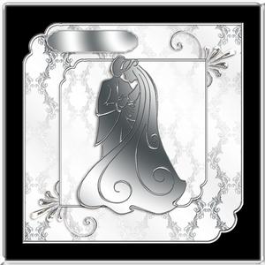 Elegant Silver Wedding Couple