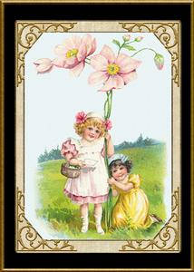 Vintage Flower Girls
