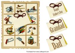 Vintage Father's Day Topper