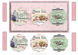 French Label Trio Quick Card