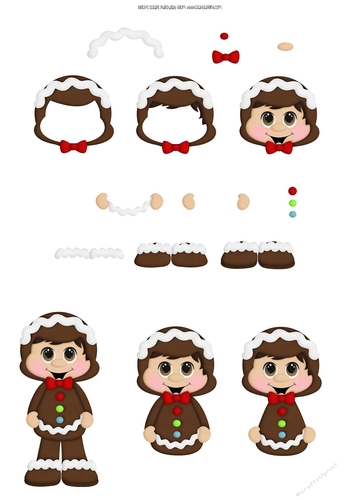 Costume Kiddies - Christmas 3 - A4 Decoupage