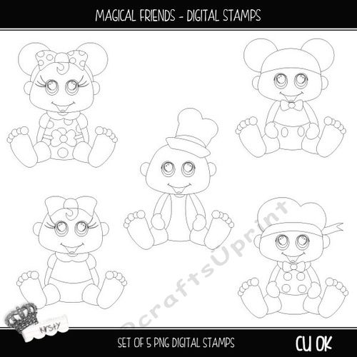 Magical Friends - Digital Stamps