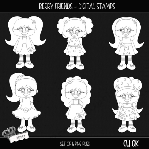 Berry Friends - Digital Stamps