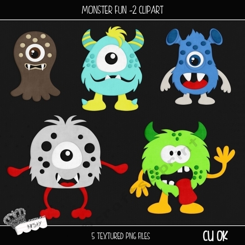 Monster Fun 2 - Clipart