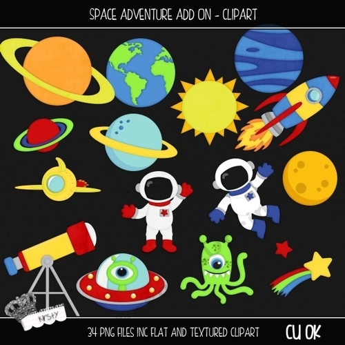 Space Adventure Add On - Clipart